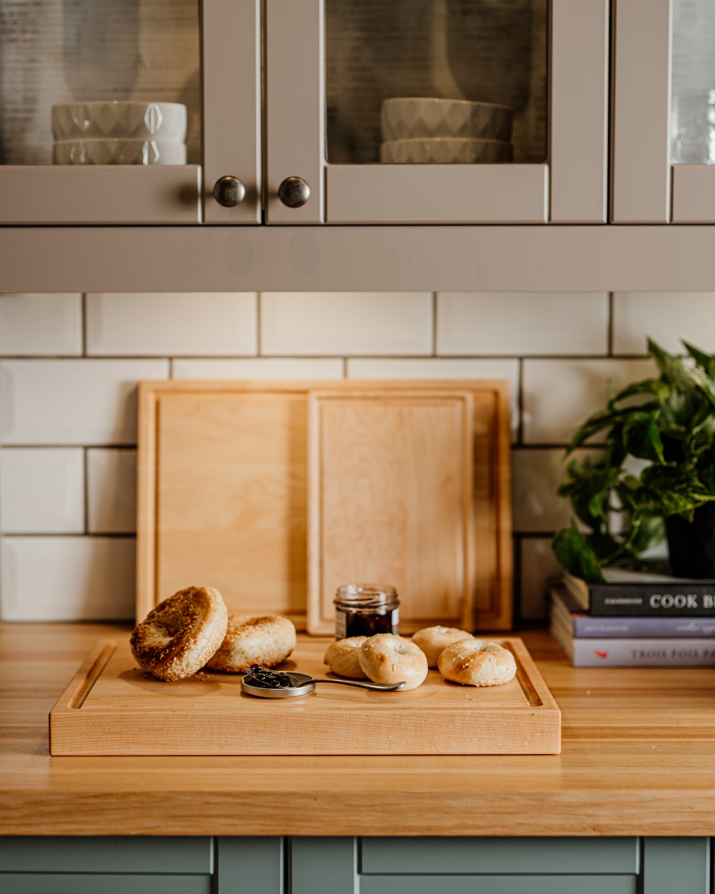 Thick Cutting Board with Juice Groove (17" length)