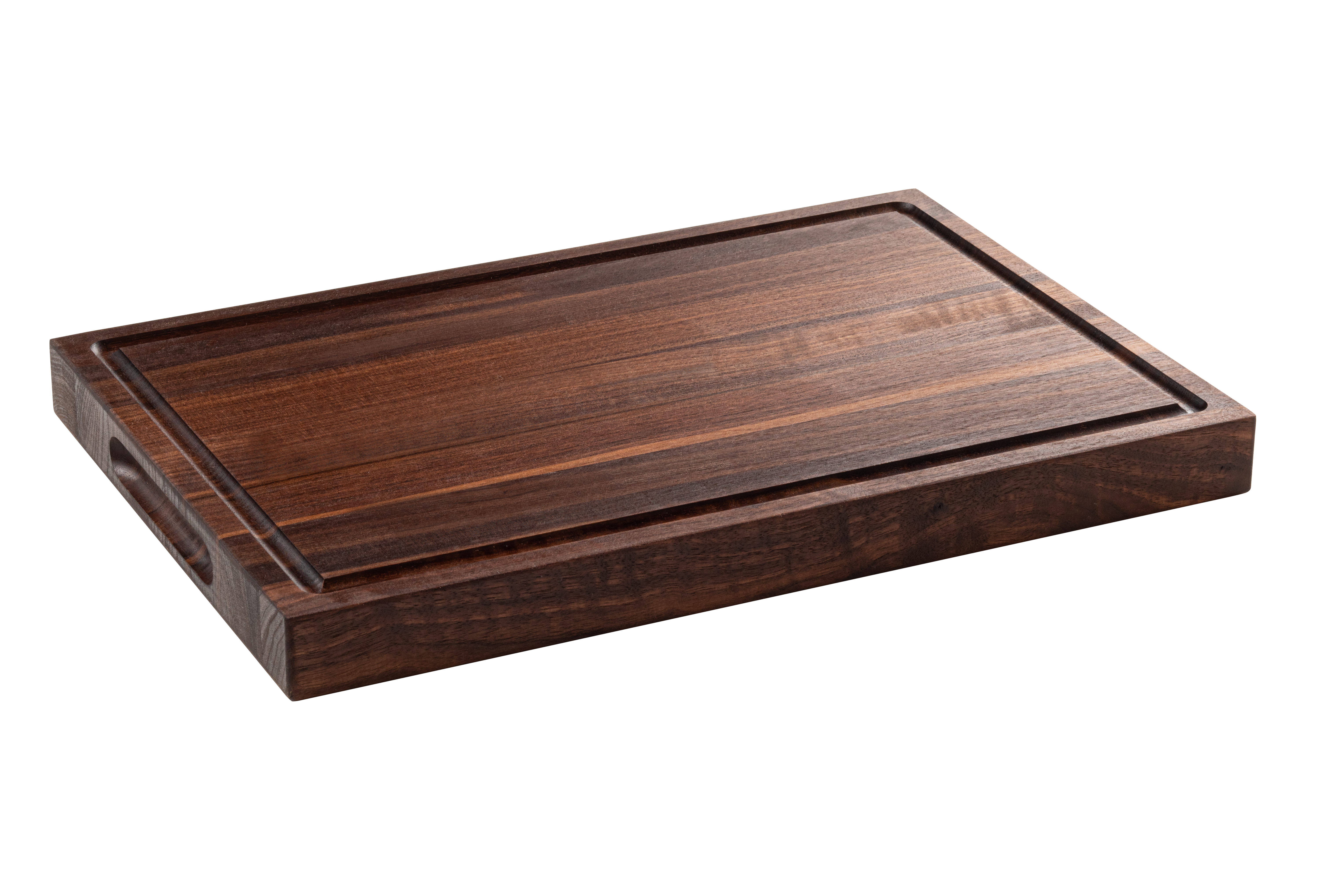 Chop Chop butcher walnut hardwood cutting board with a juice groove, premium quality for everyday kitchen use. made in quebec