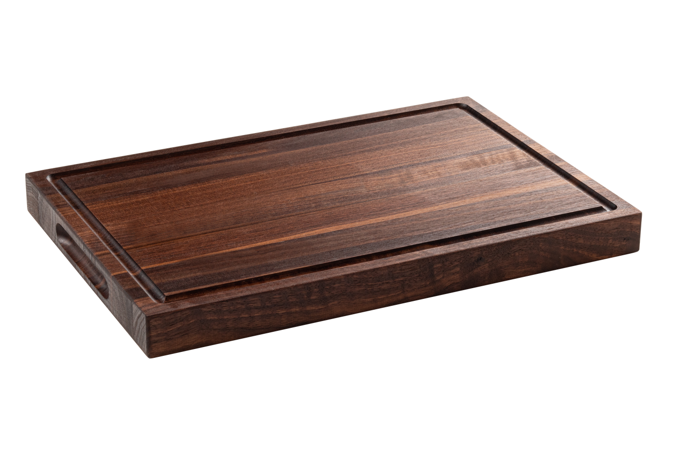 Chop Chop butcher walnut hardwood cutting board with a juice groove, premium quality for everyday kitchen use. made in quebec