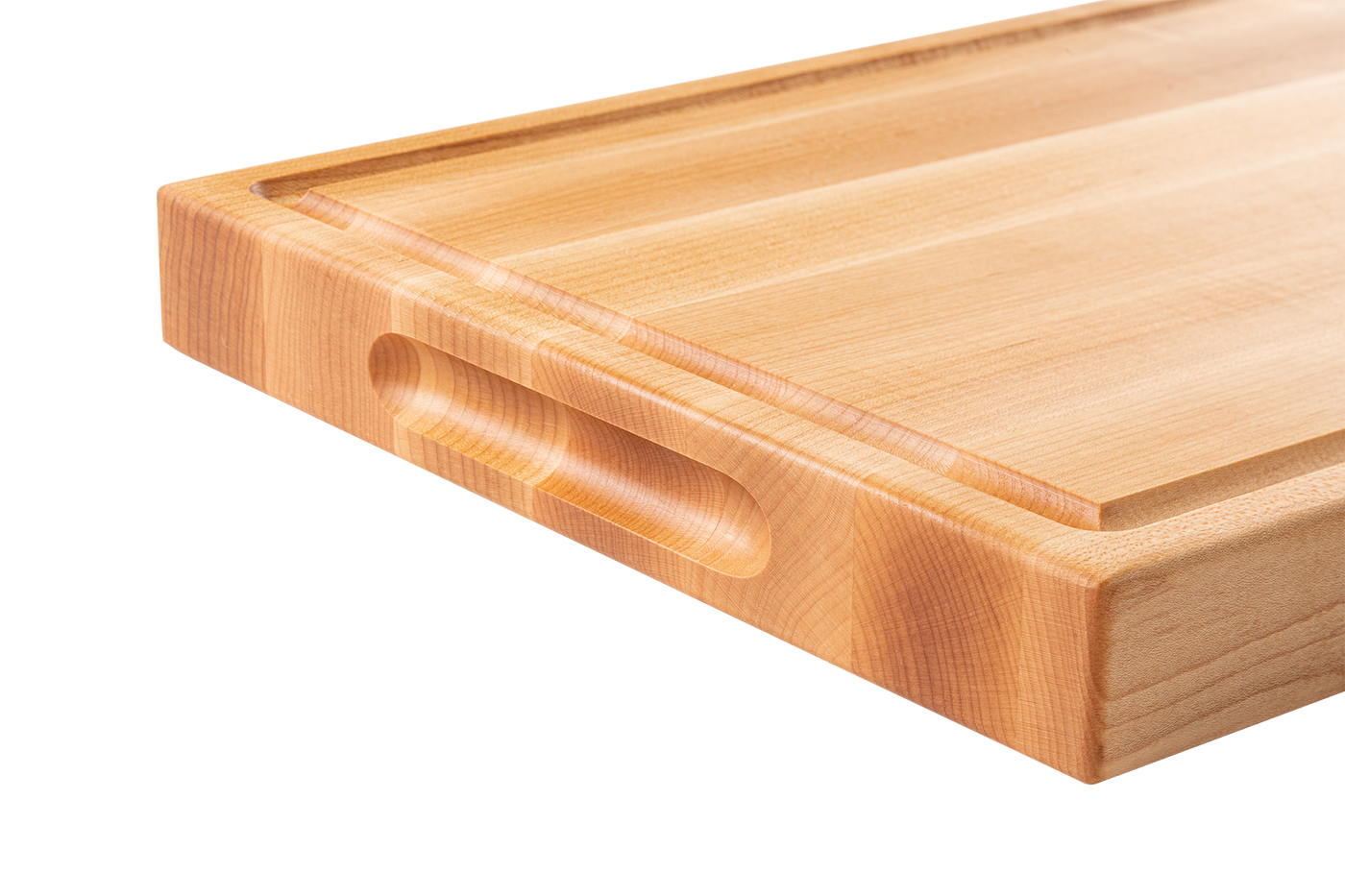 Thick Cutting Board with Juice Groove (17" length)