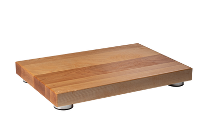 Cutting Board with Stabilizers. 17" length. (Flat Grain)