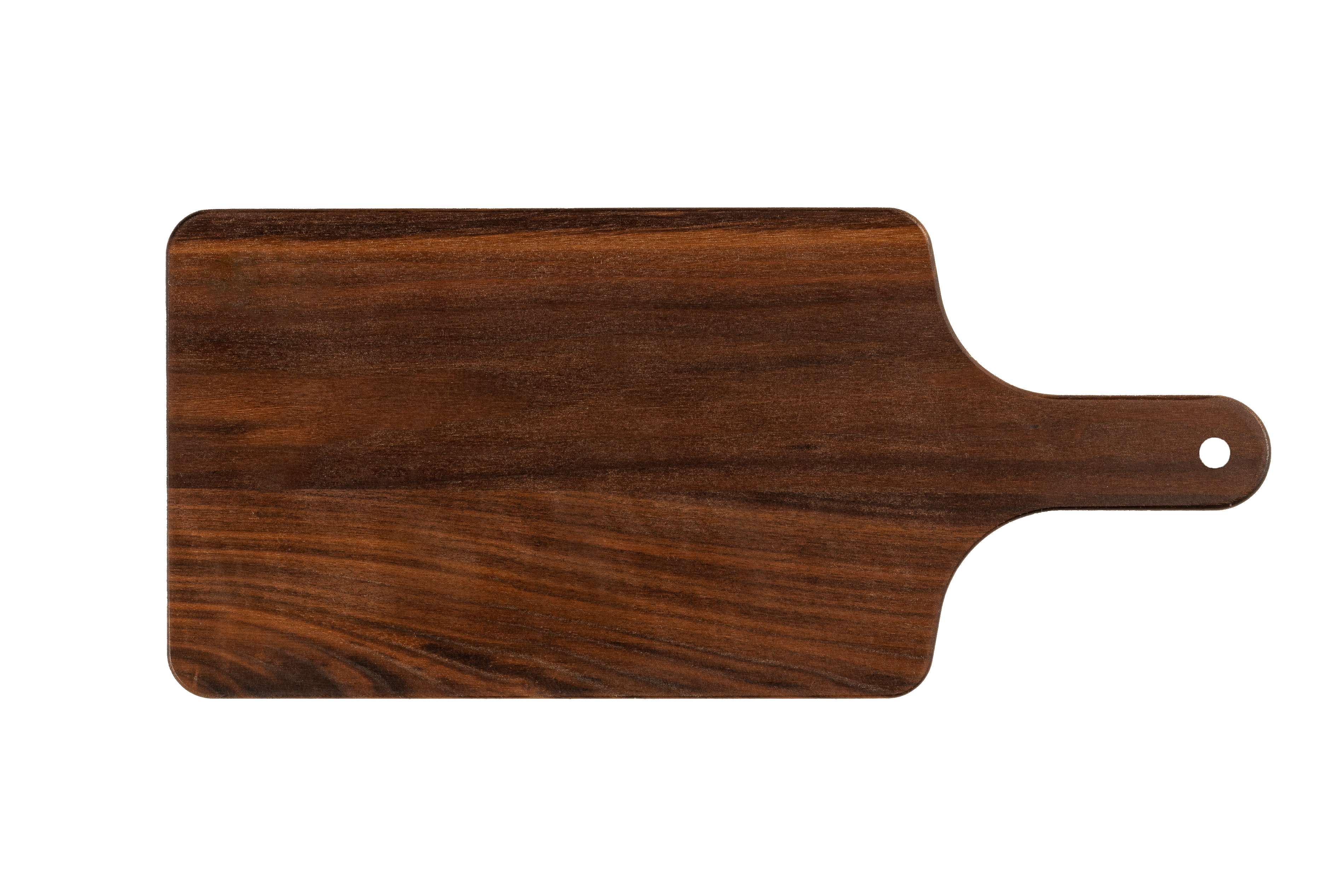 Chop Chop walnut reversible hardwood cutting board and serving board with an handle, premium quality for everyday kitchen use. made in quebec