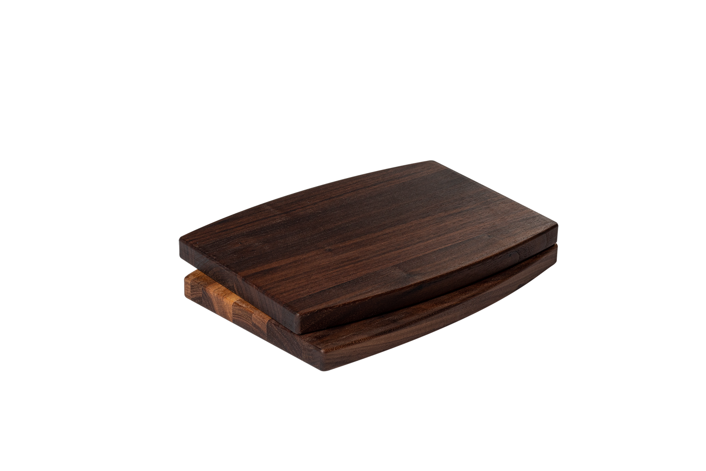 a set of reversible chop chop walnut wood cutting boards made in quebec made in canada